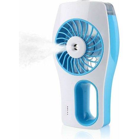 Tragbarer Ventilator, Sprühventilator, Usb-sprühventilator, 3 Geschwindigkeitsstufen, Mini-tischventilator, 2200-mah-akku, Persönlicher Luftbefeuchter, Leiser Ventilator