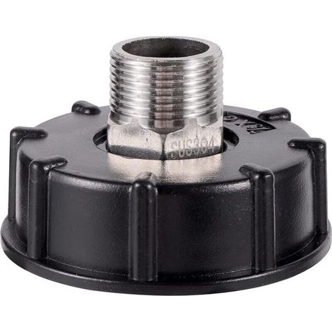 Ibc S60x6 Adapter Mit Schlauchanschluss, Edelstahl – 3/4"-außengewindeanschluss Für Tanks Und Ventile