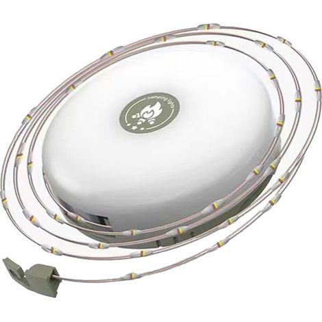 Camping-lichterkette, 8 Leuchtmodi, 2000 Mah, Leuchtdauer Bis Zu 14 Stunden, 4-in-1 Wiederaufladbare Tragbare Outdoor-lichterkette