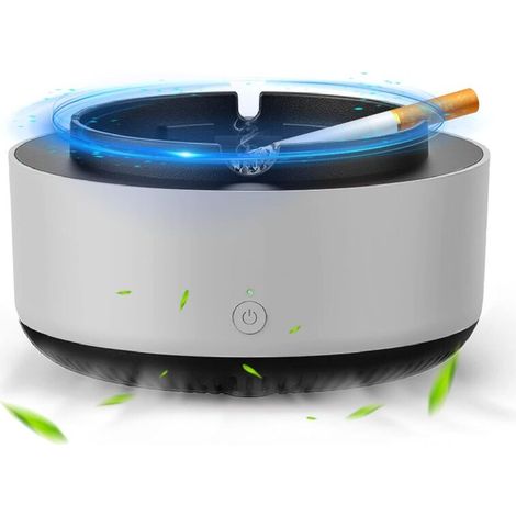 Rauchsauger-aschenbecher, 2-in-1 Intelligenter Elektronischer Aschenbecher Und Luftreiniger, Geruchsbeseitiger Mit Filter Für Auto Und Zuhause