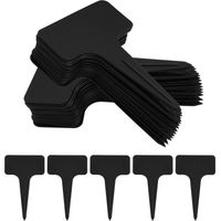 Lntyq 100er-pack Pflanzenetiketten, Gartenetiketten Für Pflanzen, Wiederverwendbare Gartenetiketten, Etiketten Für Baumschulen, Kunststoffetiketten Typ T Für Gemüsegärten