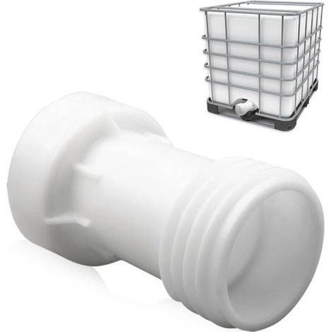 Lntyq Ibc-tankzubehör, Ibc-adapter S60 X 6 Verlängerung 60 Mm Kunststoff-tankventil Grobgewinde Rechtsgewinde Ibc-tankzubehör