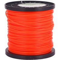 Lntyq Trimmerfaden, Fadenspanner Für Rasentrimmerfaden, 5 Fadenstränge, 2,4 Mm Durchmesser X 100 Meter – Orangerot