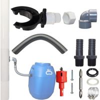 Lntyq – Regenwassernutzungssystem Für 70–100 Mm Fallrohre – Geeignet Für Dächer Bis 80 M² – Pvc Und Gummi – Schnelle Montage
