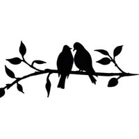 Lntyq Wanddekoration Mit Vögeln Auf Einem Ast, Hängende Wanddekoration, Scheibenform, Schwarze Ornamente, Künstlerisches Projekt Für Den Außenbereich, Garten, Personalisiertes Weihnachtsgeschenk, Küch