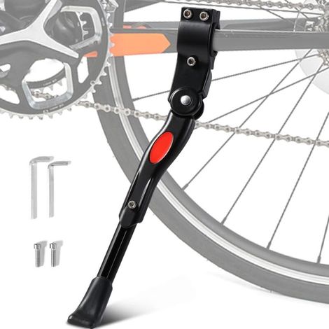 Verstellbarer Fahrradständer Aus Aluminiumlegierung, Höhenverstellbar Mit Rutschfesten Gummifüßen, Seitlicher Fahrradständer, Geeignet Für Fahrräder Von 24 Bis 27 Zoll, Bmx-räder, Mountainbikes, 700c