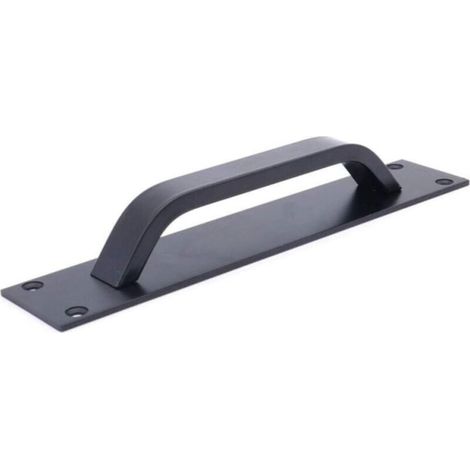 Schiebetürgriff Aus Aluminiumlegierung Für Brandschutztüren, Schranktüren, Garderobentüren, Zum Öffnen Durch Drücken, 20 Cm X 4 Cm, Schwarz, 2er-pack