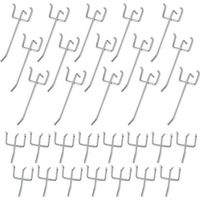 Lntyq 30 Stück Lochwandhaken, Lochwandhaken Für Wandtüren, Wandhaken Zur Organisation Von Werkzeugen, Werkbänken Und Regalen – 10 Cm/5 Cm