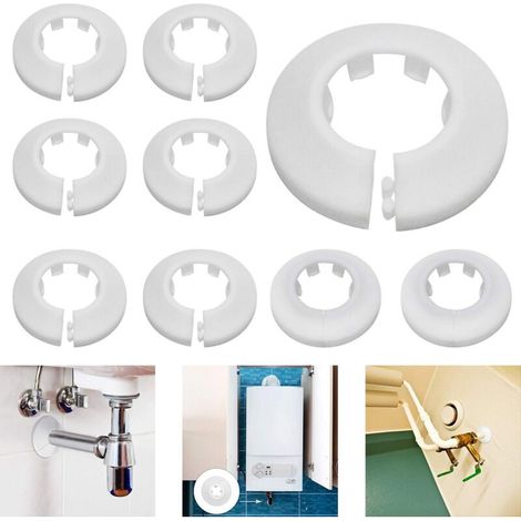 16 Mm / 20 Mm / 25 Mm 24 Stück (weiß) Heizkörperrosetten-rohrabdeckung Für Heizkörper, Heizungsinstallationen, Wand- Und Bodenöffnungen