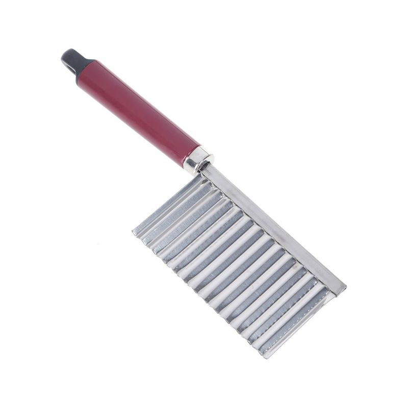 Wellenförmiges Kartoffelmesser, Wellenförmiger Pommes-frites-schneider, Wellenförmiger Gemüseschneider, Salatmesser Aus Edelstahl, Wellenförmiger Gemüseschneider