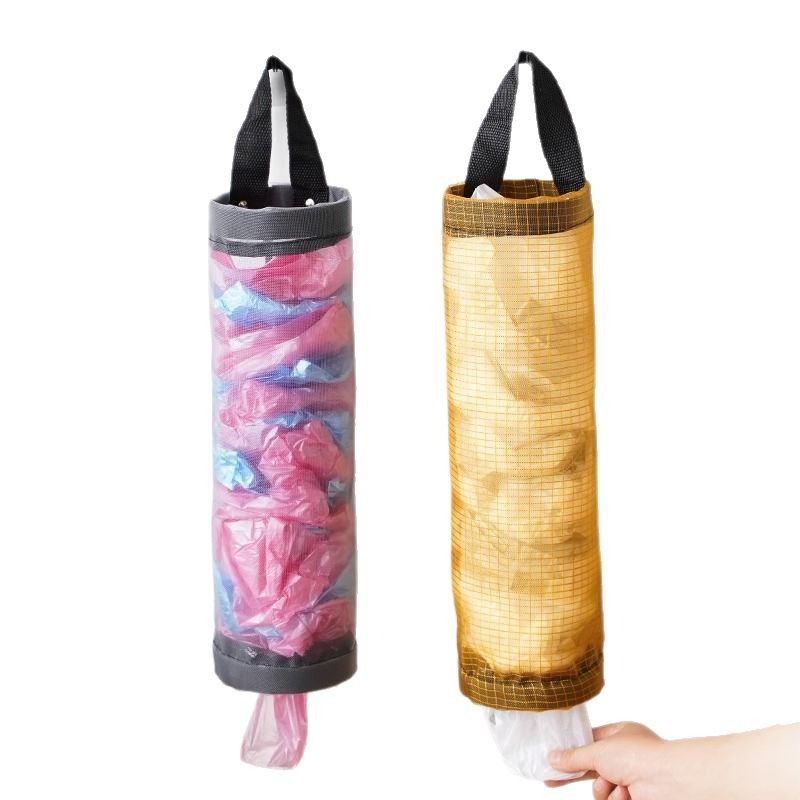 8er-pack Hängender Plastiktütenspender, Wandmontierter Einkaufstaschenständer Aus Netzgewebe, Ausziehbarer Aufbewahrungsorganizer, Geeignet Zur Aufbewahrung Von Küchenmüllbeuteln Hinter Türen.