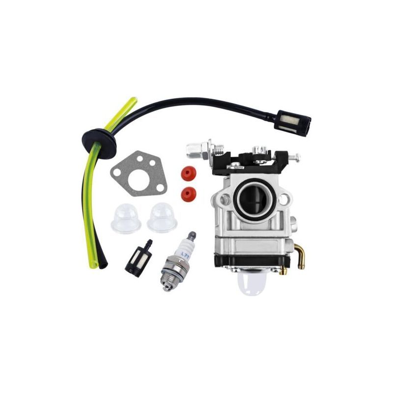 Lntyq Vergaser-set (paar) Für 52-cm³-, 49-cm³- Und 43-cm³-motorsensen. Inklusive Dichtung, Schlauch, Zündkerze Und Kraftstofffilter. Geeignet Für Motorsensen Und Rasenmäher.