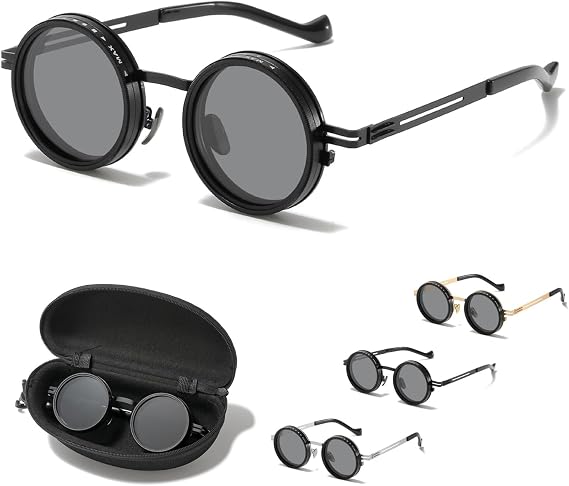 Verstellbare, Getönte, Runde, Polarisierte Retro-sonnenbrille, Verstellbare, Polarisierte Reise-sonnenbrille Für Outdoor-aktivitäten, Brille Mit Nd-filter