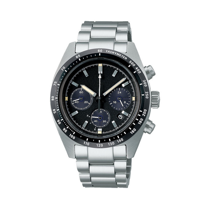 Diese Seiko-uhr Aus Dem Jahr 2025 Verfügt Über Ein Edelstahlarmband, Ein Schwarzes Zifferblatt Und Ein Schwarzes Gehäuse Und Eignet Sich Daher Perfekt Für Den Alltag.