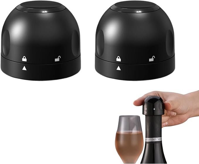 6er-packung Champagnerflaschenverschlüsse, Weinvakuumpumpe Geeignet Für Rotwein, Champagner Und Andere Weine.
