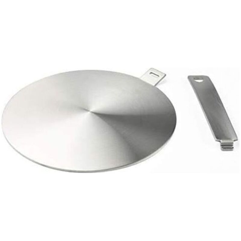 Paar – Induktionsadapter, Konverterscheibe Für Induktionskochfeld, Wärmeverteilungsplatte Mit Abnehmbarem Griff Und Sockel, 20 Cm