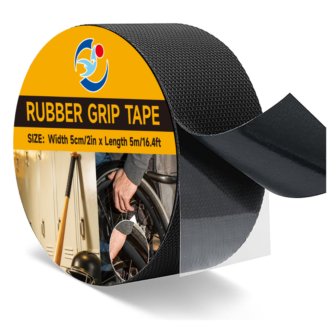 3 Rollen Schwarzes, Selbstklebendes, Rutschfestes Gummiband, Wasserdicht, Hitzebeständig Und Abriebfest, 5 Cm Breit X 3 M Lang