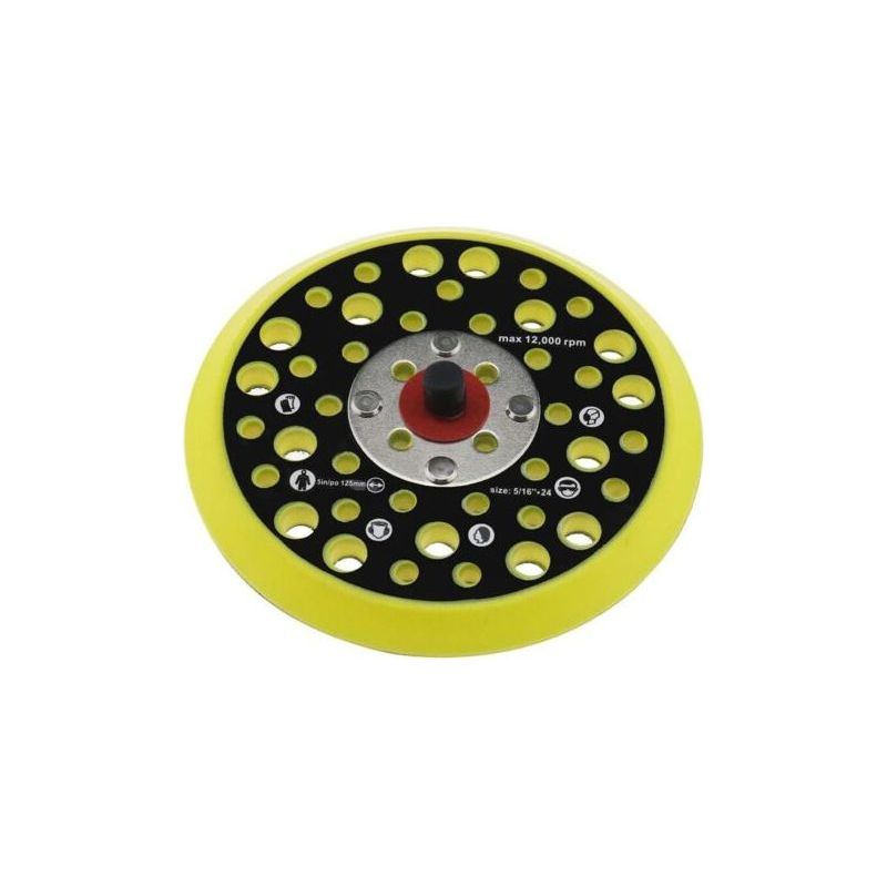Paar Lntyq 125 Mm (5 Zoll) Stützplatten, Kompatibel Mit Mirka Ceros/deros 44-loch 5/16"-drahtklemmung, Schleifer-klettverschluss-zubehör Für Elektrowerkzeuge