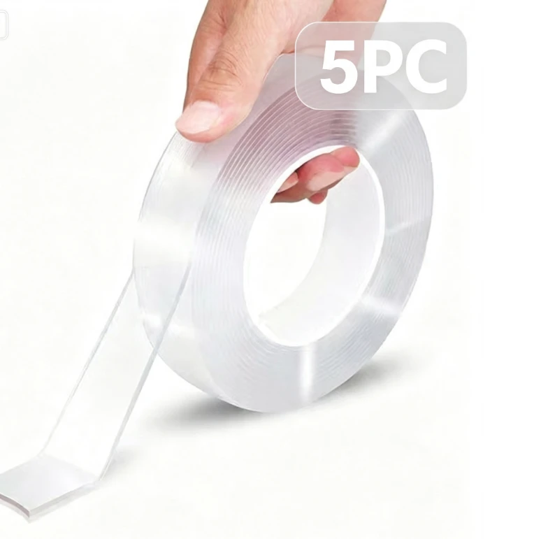 Nanotape Wiederverwendbares Doppelseitiges Transparentes Klebeband – 3m Klar