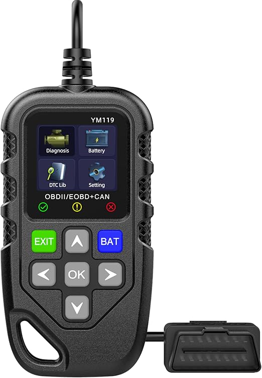 Ym119 Obd2-scanner, Professionelles Obdii-diagnosegerät Für Techniker Mit Echtzeitdaten, Zur Überprüfung Der Motorkontrollleuchte