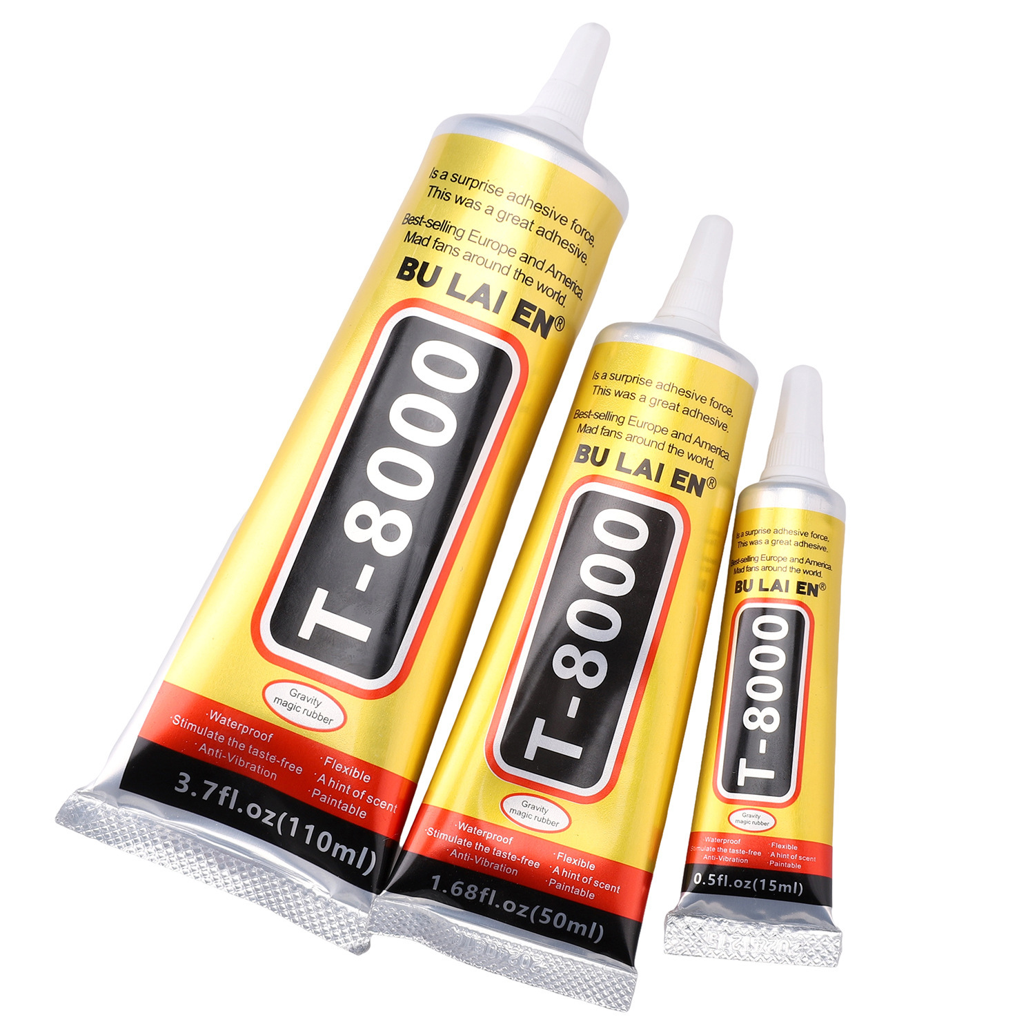3er-packung T8000-klebstoff, Geeignet Für Diy-spielzeug Aus Handys, Tablets, Kopfhörern, Keramik, Metallen, Stoffen Usw. (175 Ml)
