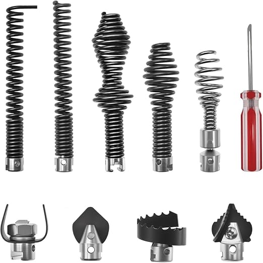10-teiliges Abflussreinigungsset = – Kompatibel Mit Den Modellen Ridgid K-400, C-4, C-6, C-7, C-8 Und C-9 – Passend Für 5/8-zoll-abflussreinigungskabelanschlüsse