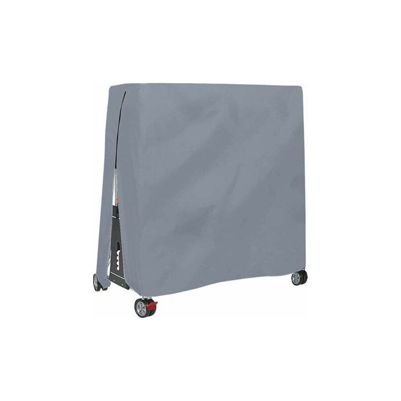 Paar – Schutzhülle Für Tischtennisplatten – Wasserdichtes 420d Oxford-gewebe – Maße Bis Zu 165 X 70 X 185 Cm – Reißverschluss Und Verstellbarer Kordelzug