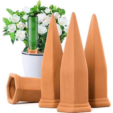 4 Bewässerungskegel, Tonerde, Osmose, Pflanzen, Innenbereich, Außenbereich