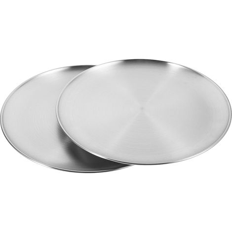 2er-set Pizzableche, Edelstahl, 30 Cm, Antihaftbeschichtet, Gleichmäßiges Backen, Ofenfest, Für Profi- Und Hobbyküche