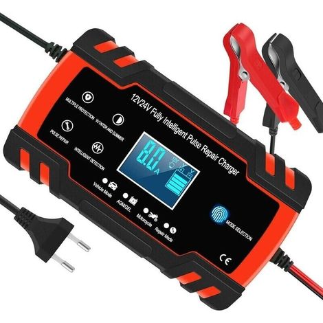 8a 12v/24v Smart-batterieladegerät – 3-stufiges Laden – Automatische Reparatur – Kompatibel Mit Agm-, Gel-, Nass- Und Bleiakkus – Motorrad 8a