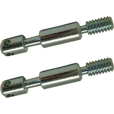 Set Mit 2 Montagedübeln 8 Mm X 75 Mm – Stahl Mit 4 Löchern – Stabile Befestigung Für Möbel Und Betten – Direktgewinde