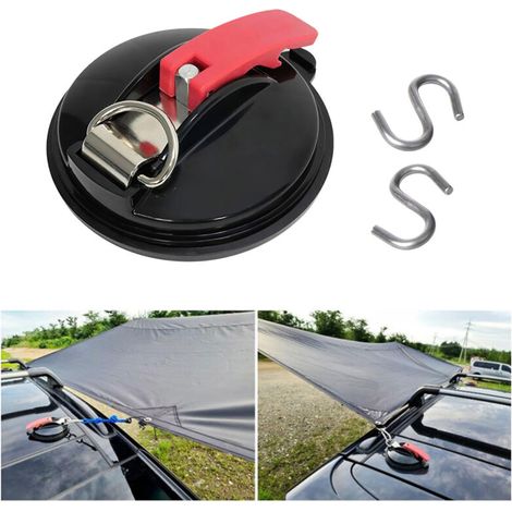 2er-set Saugnäpfe Für Autos – Tragkraft 22 Kg – Durchmesser 116 Mm – Einfache Befestigung Auf Glatten Oberflächen