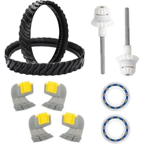 Zodiac Mx6 Mx8 Mx6el Mx8el Poolreiniger Ersatzteilset – 2 Antriebswellen – 2 Lager – 4 Zyklonbürsten – Abs – R0796200