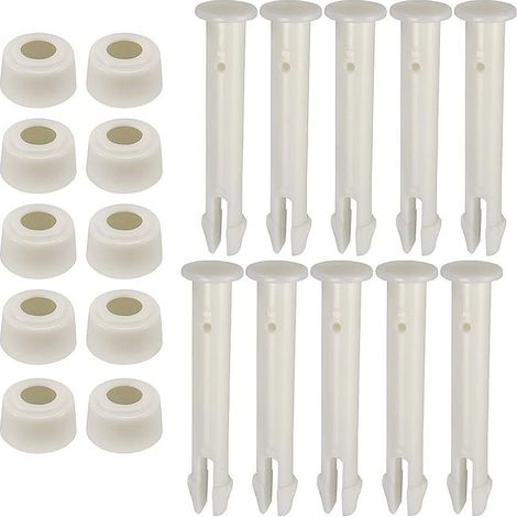 Packung Mit 10 Kunststoffstiften – Für Intex-rundpools Mit Metallrahmen – Pooldichtungsersatz – 6 Cm