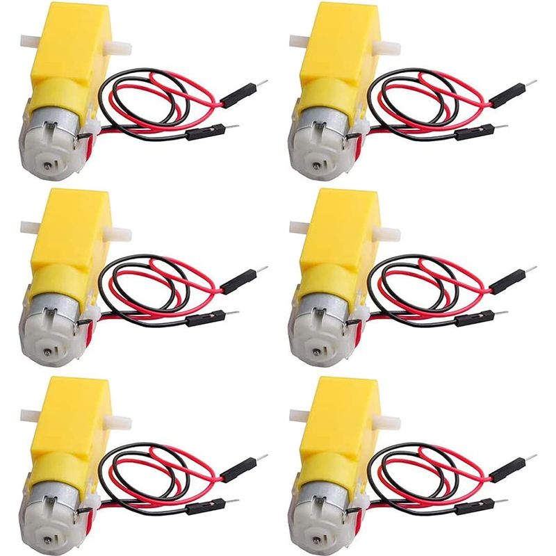 Stück Tt Dc Doppelwellen-getriebemotor 3-6v Getriebemotor Für Arduino Smart Car Roboter