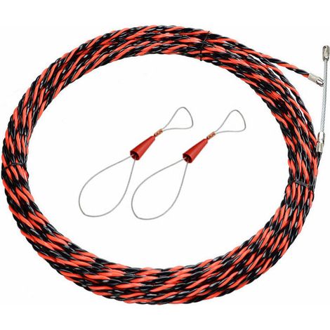 1 Stück Einziehnadel Für Elektrische Leitungen, 50 M Länge, 5 Mm Durchmesser, Verdrilltes Polyester, Für Die Verlegung Von Leitungen In Rohren Und Gipskartonwänden