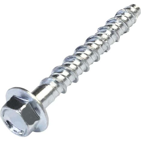 10 Betonschrauben Mit Sechskantkopf, Ø6x50 Mm, Direktbefestigung Ohne Dübel, Für Renovierung Und Außengestaltung