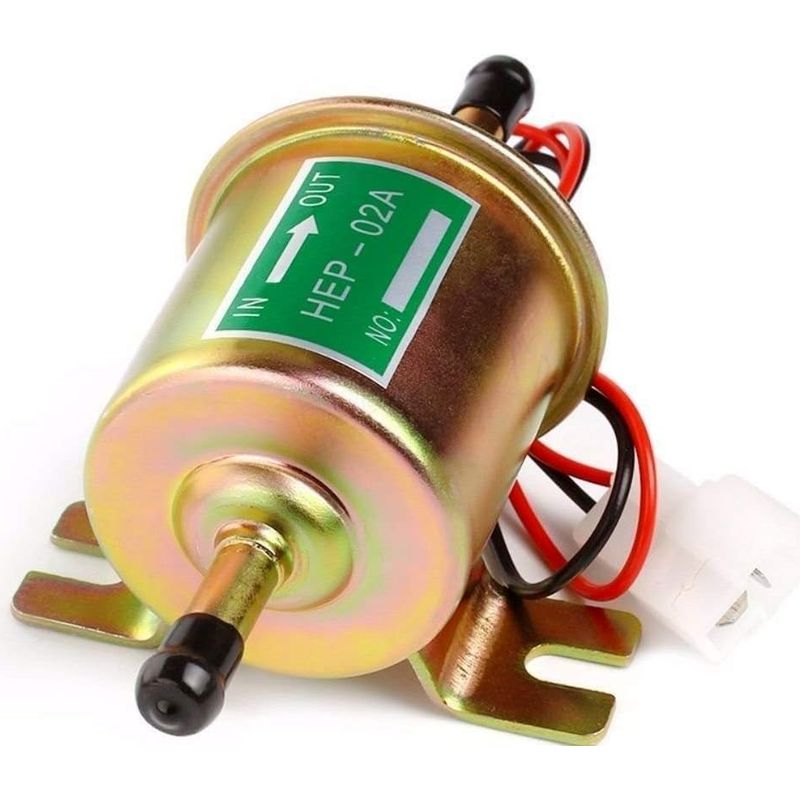 Universelle Elektrische Kraftstoffpumpe, Inline-niederdruck-dieselkraftstoffpumpe, Pumpenmodul Aus Metall, Schraubbefestigung, Inline-verkabelung Für Benzin Und Diesel, Hep-02a, Silber