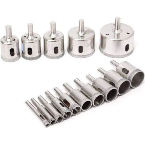 50-mm-diamant-lochsäge – 15-teiliges Set – Für Glas, Fliesen, Marmor – Sauberer, Ausrissfreier Schnitt – Verwendung Mit Einer Standardbohrmaschine – 15 Stück