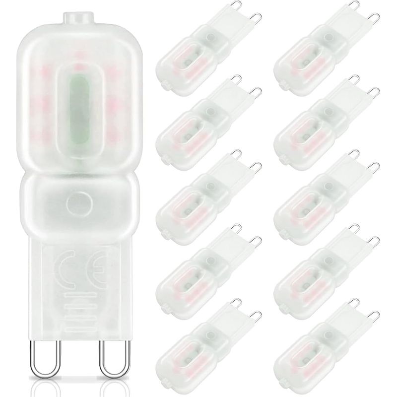 G9 Dimmbare Led-lampen 3w (ersatz Für 25w Halogenlampen, 220v Wechselstrom, 360 Grad Abstrahlwinkel, 10er-pack, Warmweiß 3000k)