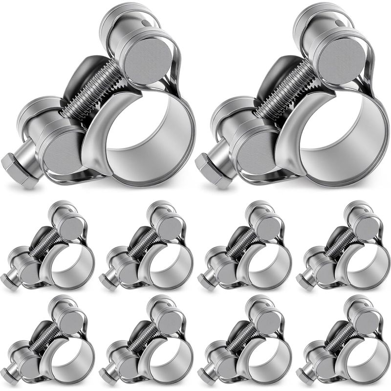 10er-pack T-bolzen-rohrschellen-set Aus Edelstahl 304 Zur Rostverhütung (0,67-0,75", 17-19 Mm)