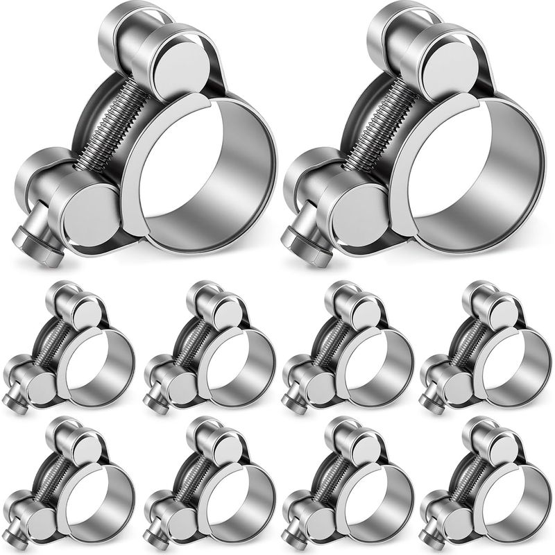10er-pack T-bolzen-rohrschellen-set Aus Edelstahl 304 Zur Rostverhütung (0,91-0,98", 23-25 Mm)