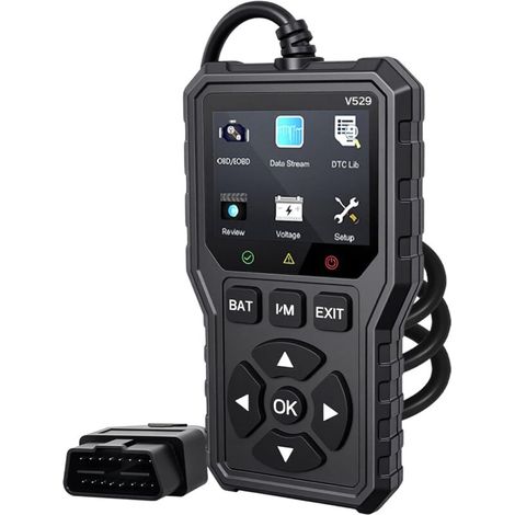 Obd2-kfz-diagnosegerät, Obd2-mehrmarken-kfz-diagnosegerät (französisch), Motorfehlercode-lesegerät Für Bmw, Peugeot, Vw, Audi, Alle Fahrzeuge (v529)