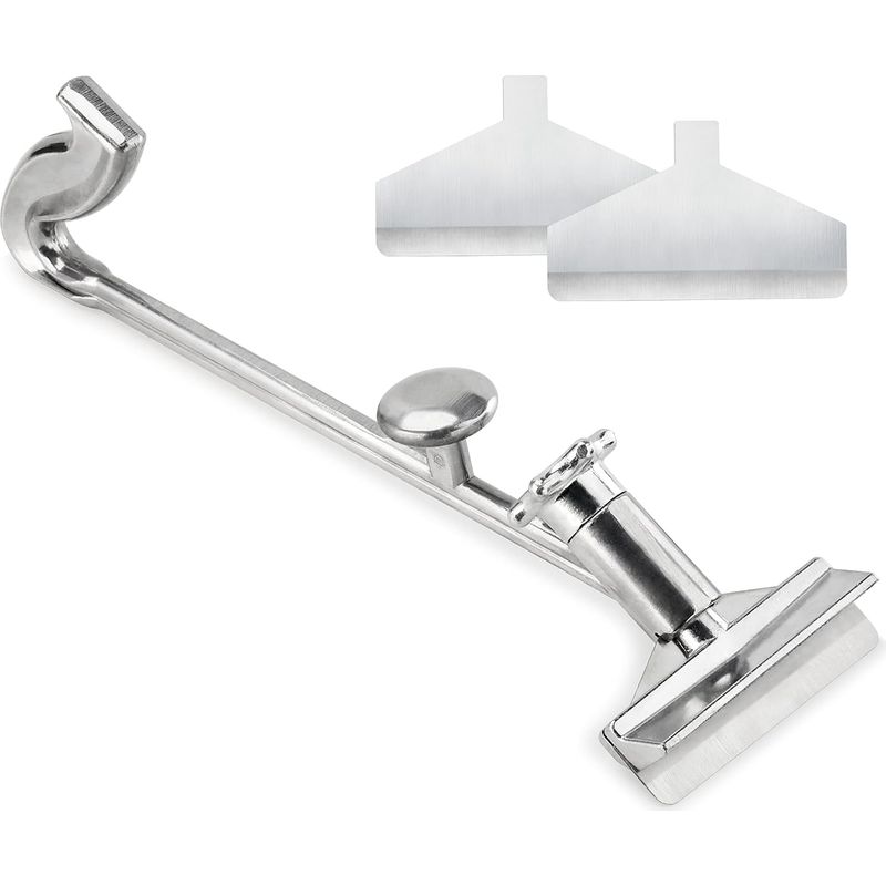 Robustes Grillreiniger-set Mit Ersatzklingen, Zubehör Für Flachgrills, Grillreinigungsset