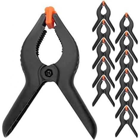 10 Stück Kunststoff-federklemmen, 15 Cm Lange, Extra Starke Und Robuste Arbeitsklemmen Aus Kunststoff-musselin