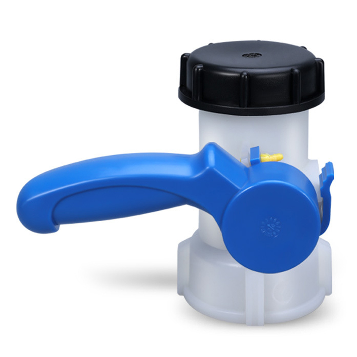 1000-liter-tankventil – 60-mm-ibc-adapter – Sanitärgewinde – Maximaler Druck 6 Bar – Chemikalienbeständiger Kunststoff – S60x6