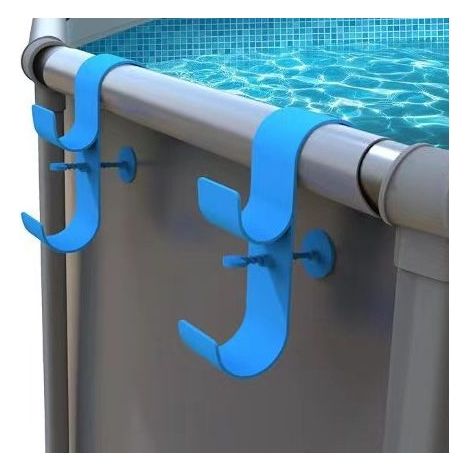 2 Stück Schwimmbadzaun Hamens Multifunktionale Wandhalterung Für Besen, Bürsten Und Schläuche