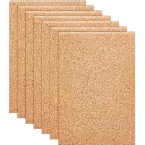 4-teilige Korkplatte, 30 X 21 Cm, Selbstklebend, 8,5 Mm Dick, Für Wanddekoration Und Diy-projekte