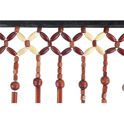 Brauner Holzperlenvorhang 90 X 200 Cm – Nachhaltiger Bambus – Schützt Die Privatsphäre Und Lässt Gleichzeitig Luft Zirkulieren – Für Türen Und Balkone