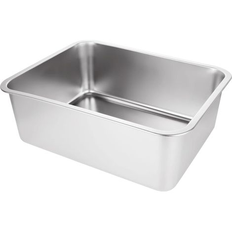 1 Spülbecken, Edelstahl 304, 17 Liter, 45 X 35 X 15 Cm, Küche, Gemüsewaschbecken